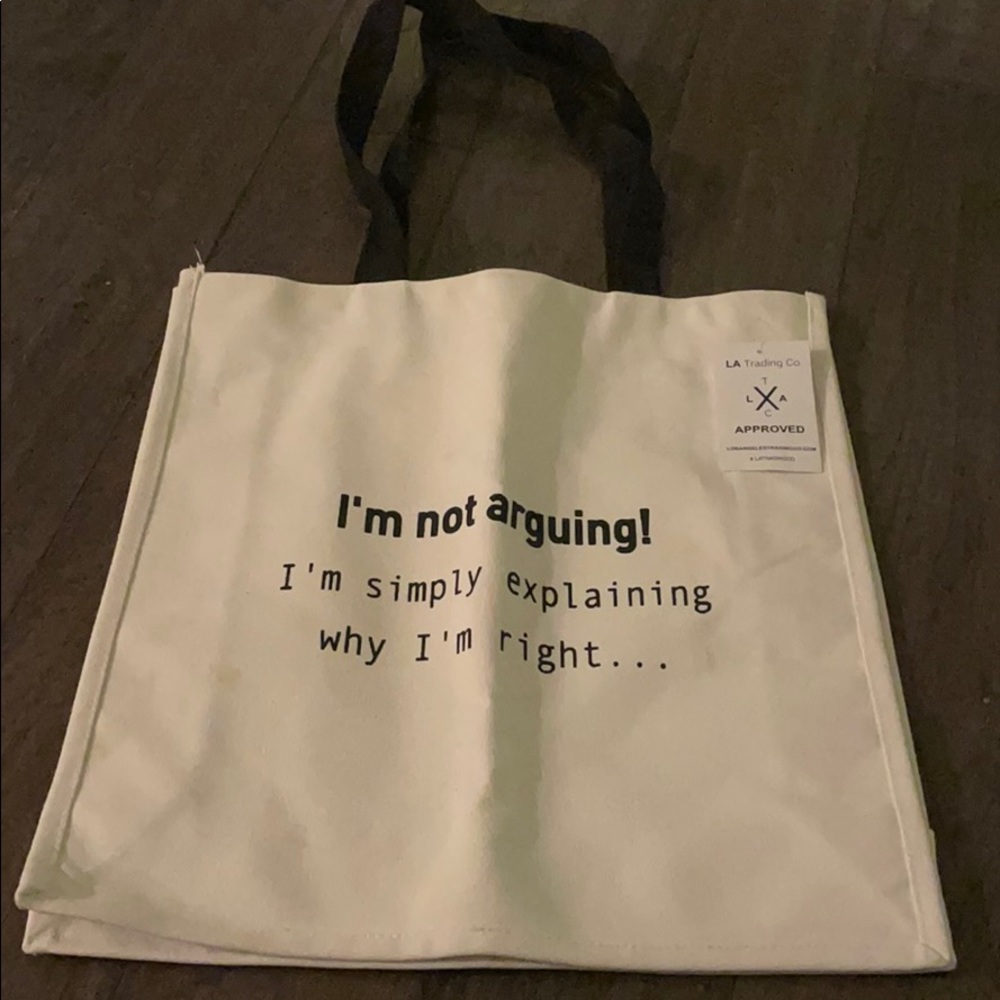 NWT from Kitson canvas bag with black straps